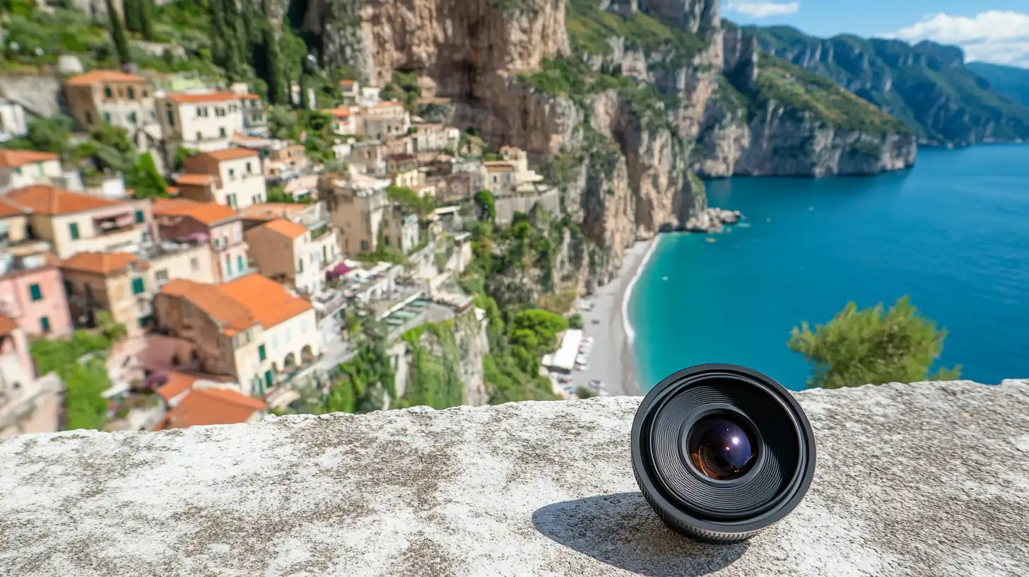 Wide-angle optics used for capturing expansive landscapes and vast scenes in photography