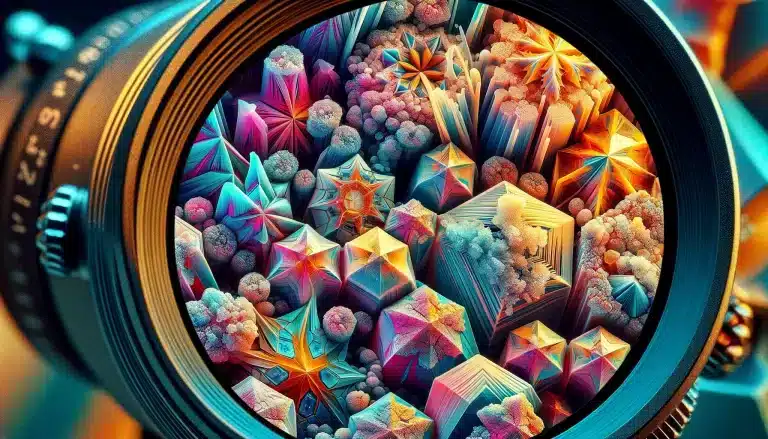 Colorful crystal structures