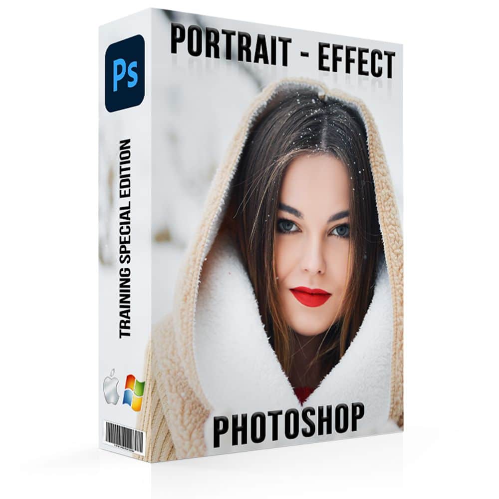 An eager learner engaging with a Portrait Editing Box Training Course on a computer, surrounded by notes and a digital pen, focused on mastering portrait enhancement techniques.
