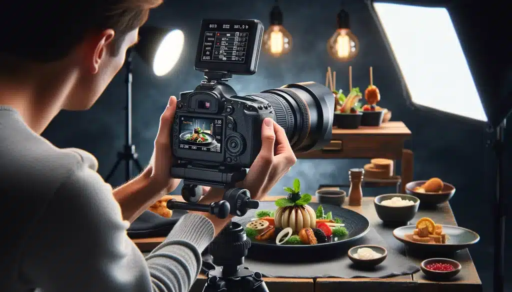 Capturing Food Images Guide. Adjust the setting as needed.
