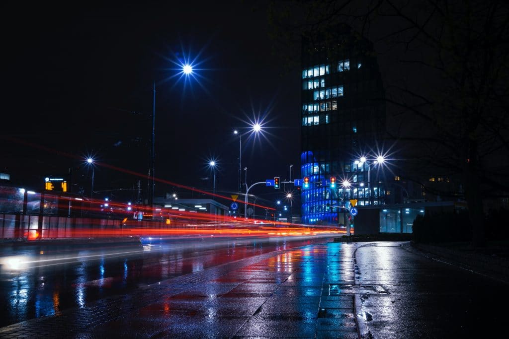 Light trails Motion blur