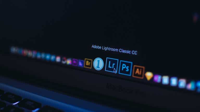 Lightroom icon on screen