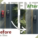 Content-Aware Fill in Photoshop before and after comparison image showing editing results