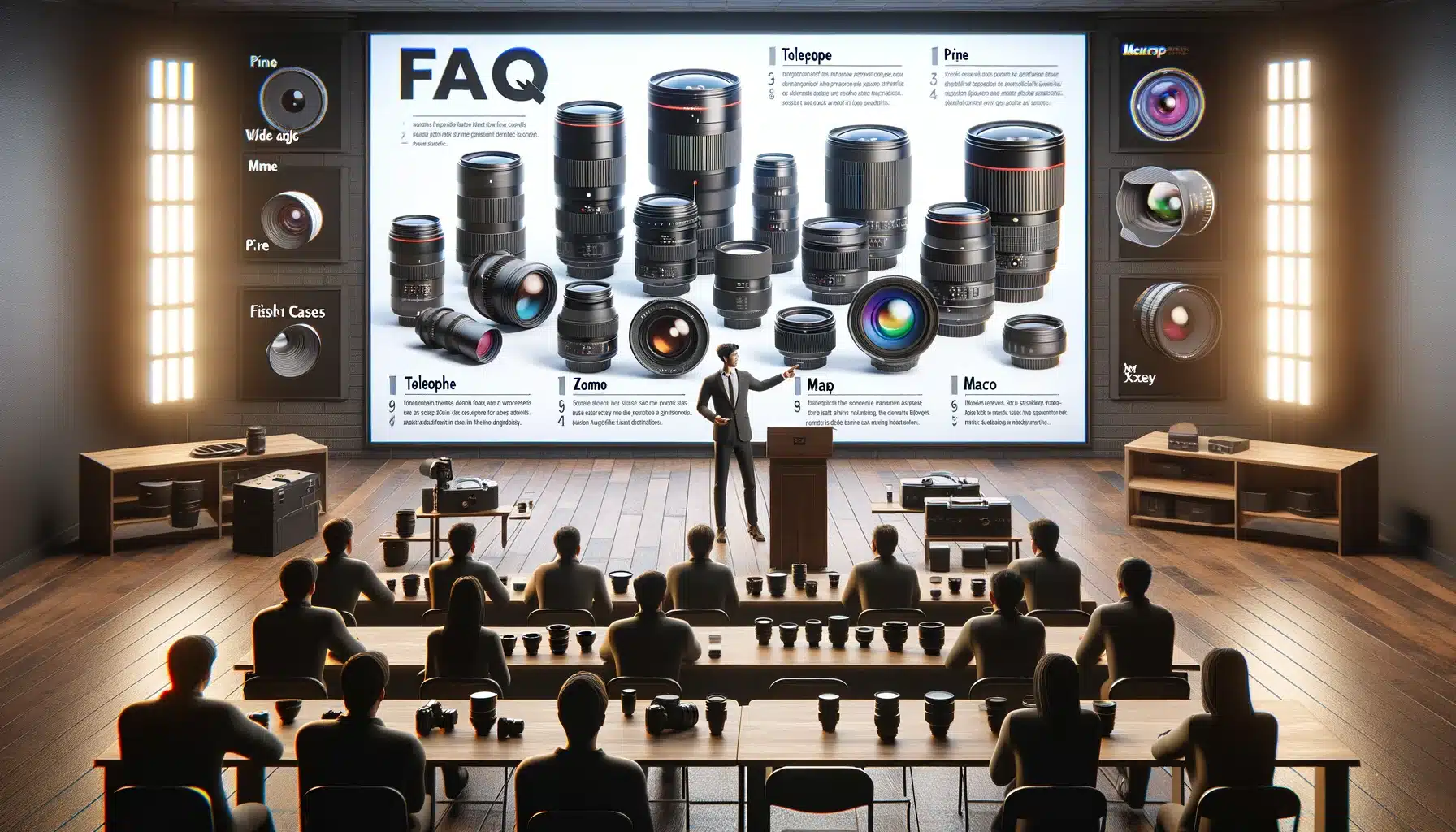 Frequently asked question about the different types of lenses or Photographic lens range.