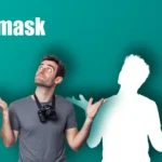 Person looking up at a silhouette created using a layer mask in Photoshop, demonstrating the technique of using layer masks.