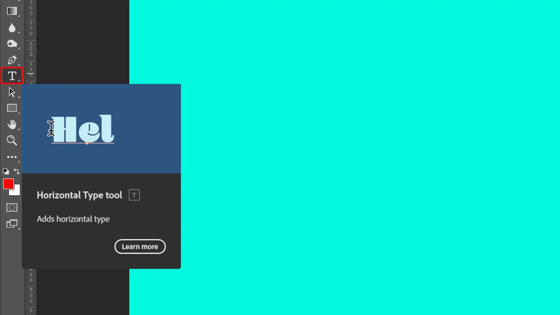 Screenshot of Photoshop's text tool being used to select a font for the word "Gold" on a blue background.