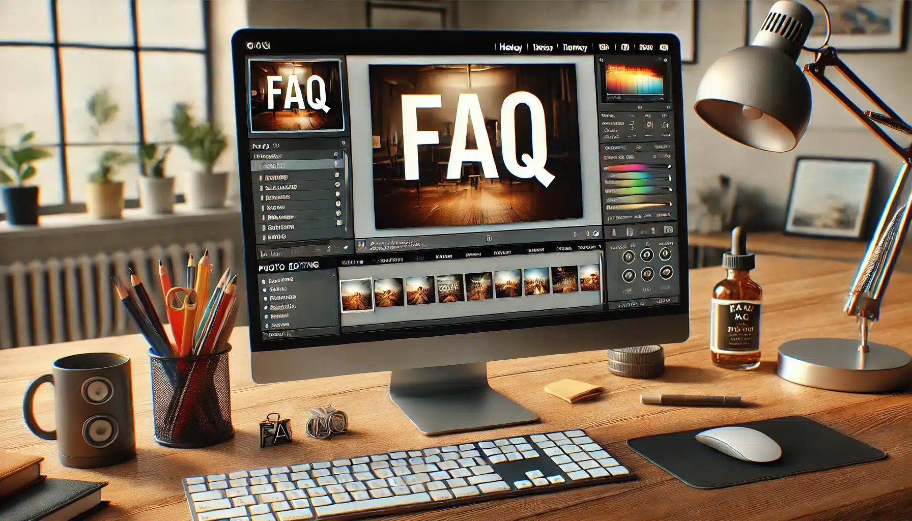 FAQ section on how to make transparent text in Photoshop