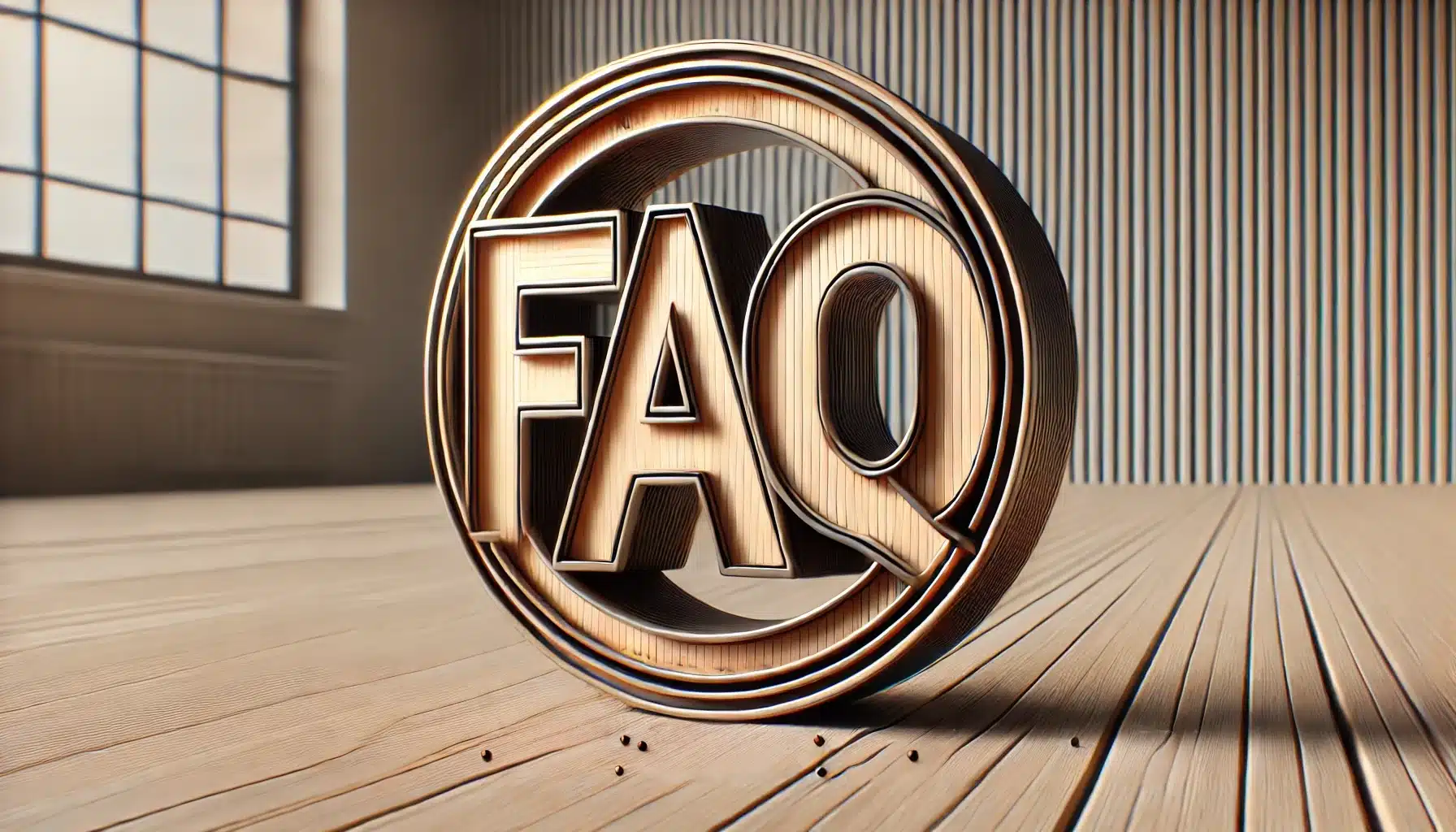 High-resolution photo with the word 'FAQ' prominently displayed in a clean and professional design