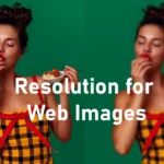 Comparison of image resolution for web images in Photoshop tutorial