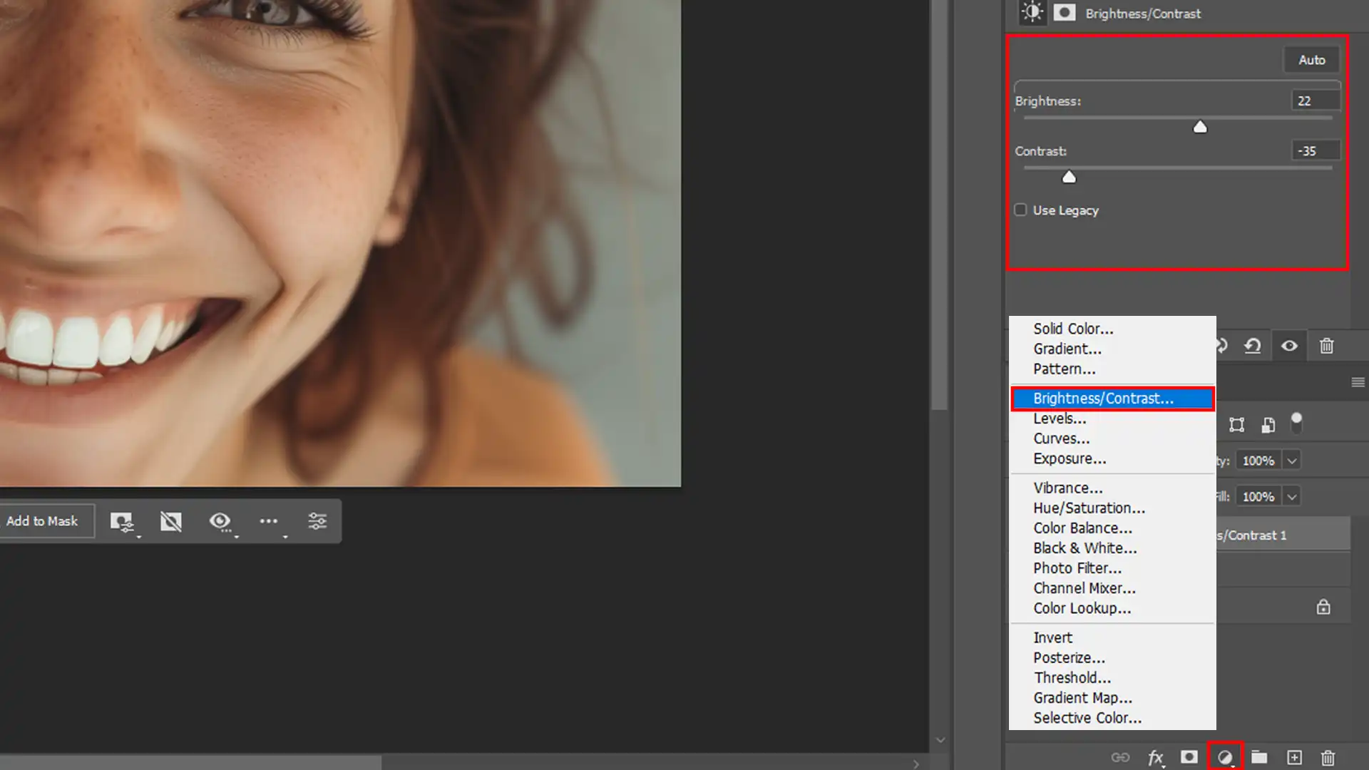 Making basic image adjustments before editing the image.