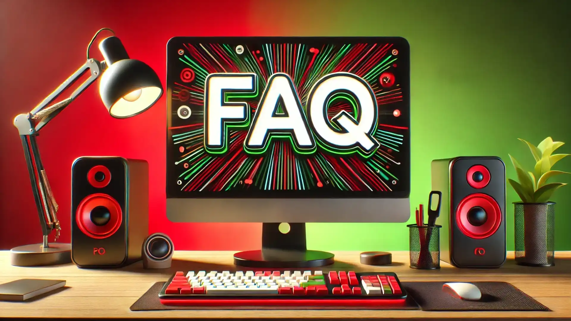 FAQ about high resolution vs web size displayed on a colorful computer screen