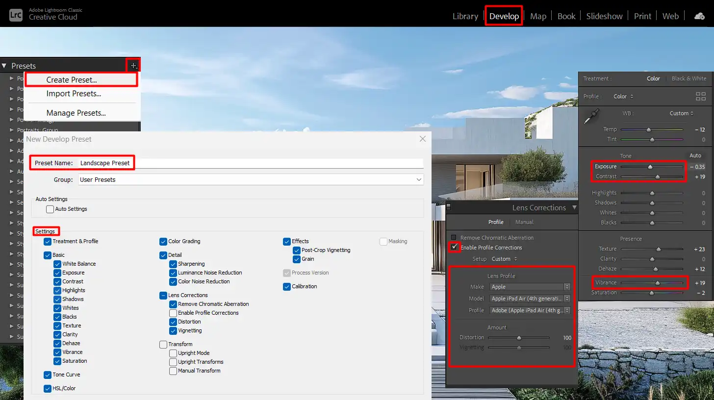 Lightroom integration with macro tools for efficient photo editing