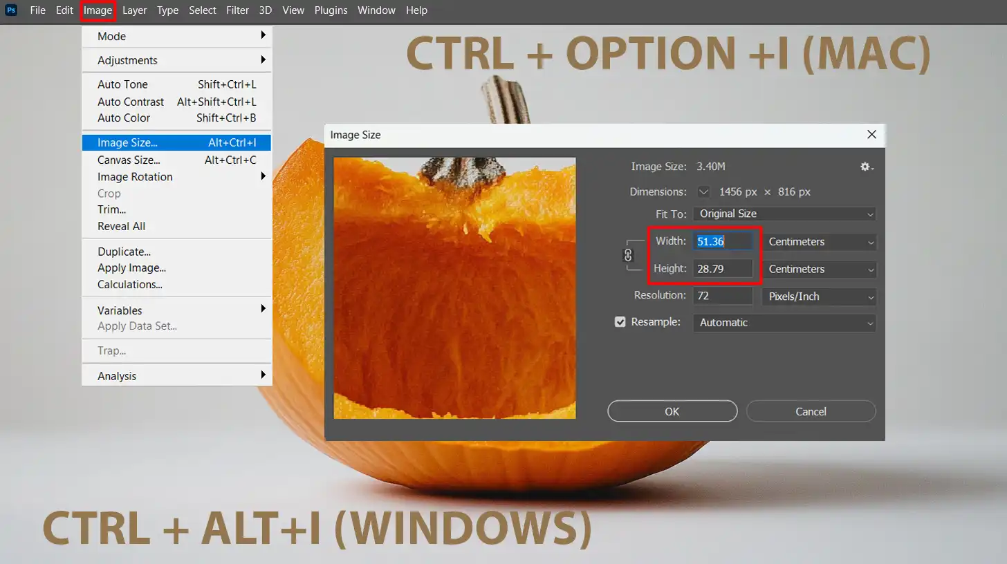 Adjusting image dimensions for optimal blurness in Ps