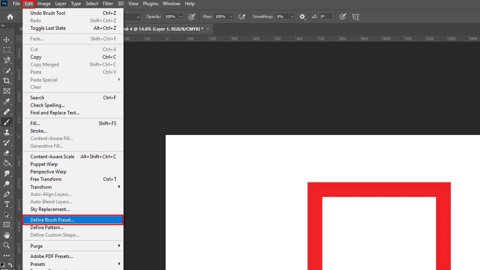 Defining custom outline brushes in Ps