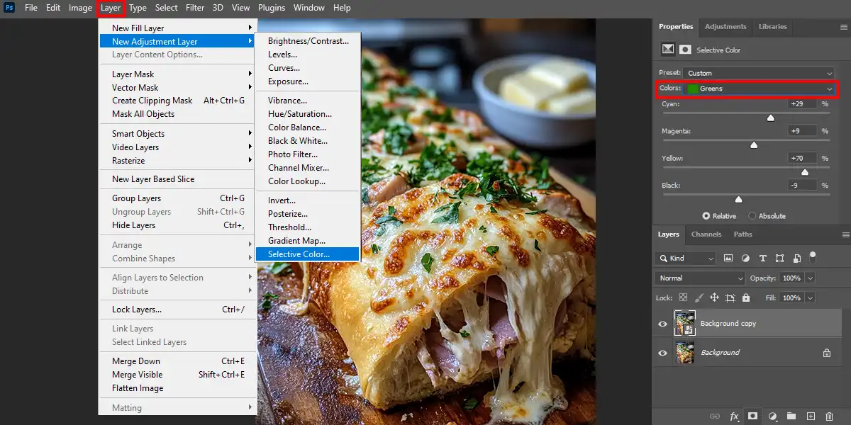 Adjusting color channels in Photoshop for better 3D image depth