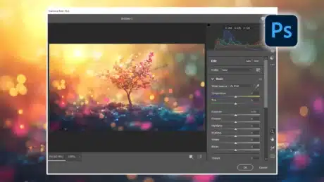 How to Open Camera Raw in Photoshop with editing options for enhancing images