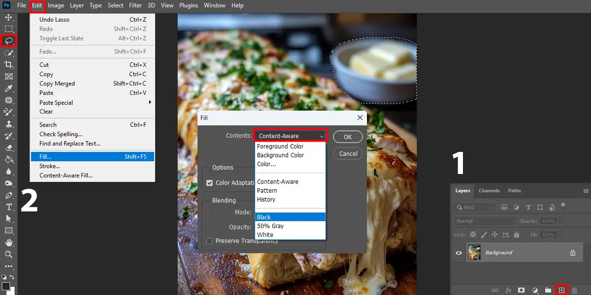 Adding realistic shadows to images in Photoshop for 3D effects