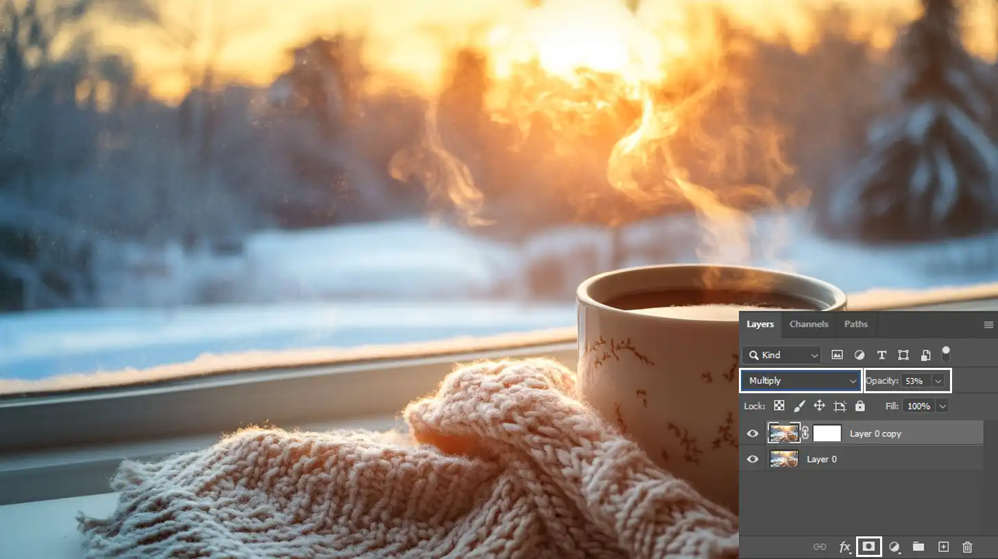 Using blending modes in Ps to combine layers and create stunning visuals