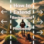 Illustration demonstrating how to extend background in Photoshop with tools and techniques