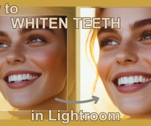 Enhancing tooth brightness in Lr featured image showcasing tooth brighness before and after